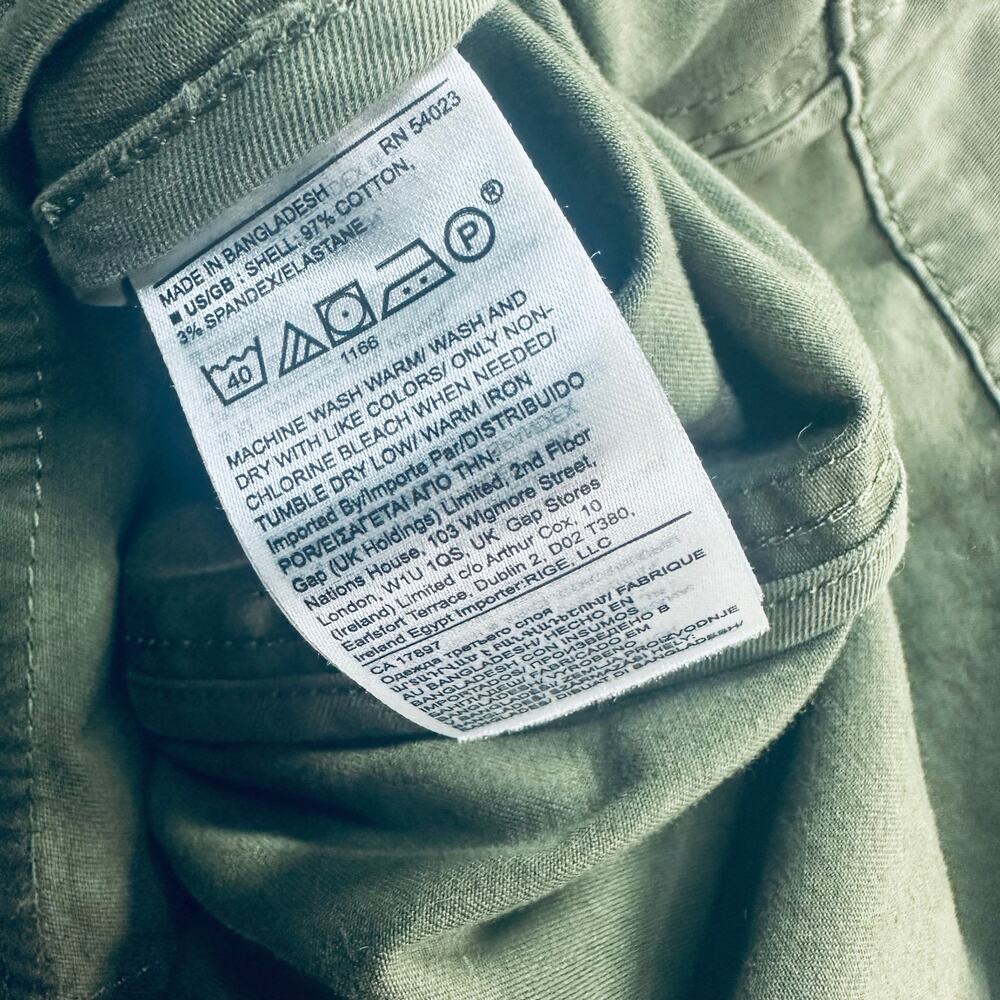 Banana Republic Olive Green Utility Field Jacket Military Style XL - Picture 6 of 6